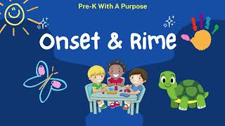 Onset and Rime Learning Video Preschool and Kindergarten Learning [upl. by Vorster]