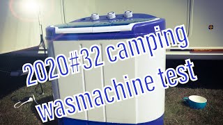 202032 camping wasmachine test [upl. by Mickelson]