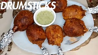 chicken drumsticks how to make bakery style drumsticks at home food [upl. by Inaniel]