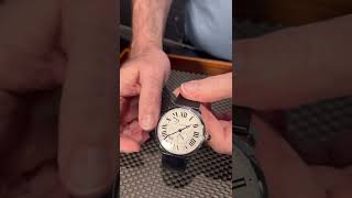 Cartier Rotonde 18k White Gold Silver Dial Mens Watch W1556202 Review  SwissWatchExpo [upl. by Ylac]