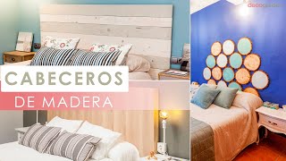 5 CABECEROS de MADERA ¡Modernos y elegantes  ¿Os atrevéis con estos cabeceros DIY  Decogarden [upl. by Eigriv]