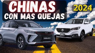 7 MARCAS de AUTOS CHINOS con más QUEJAS 2024 [upl. by Obocaj]