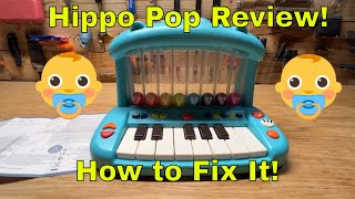 How to Fix B Toys Hippo Pop Musical Toy Keyboard Hippo Pop Keyboard Review Best Baby Toddler Toy [upl. by Neema]