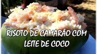 Receitas da Laurinha 17  Risoto de camarão com leite de coco [upl. by Aenehs]