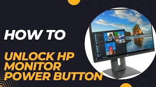 HP monitor power button locked Unlock in 15 seconds [upl. by Dorsey508]