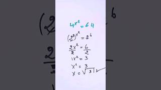 résolution dune équation exponentielle maths education exponential shorts [upl. by Aikaz756]