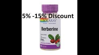 Discount  Solaray Berberine 500 mg 60 VegCaps Review [upl. by Alhahs]