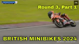 British Minibikes Championship Rd 3 Pembrey Part 1 [upl. by Tonye]