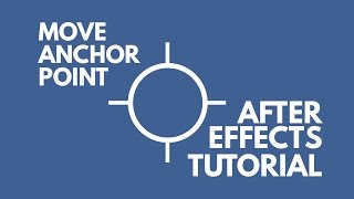 How to Use and Install the Move Anchor Point After Effects Script [upl. by Enyehc]