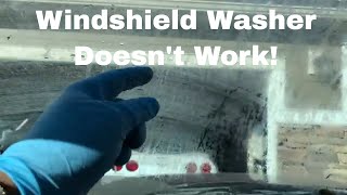 Windshield Washer Fix  F150 hose nozzle and connector replacement [upl. by Yetty]