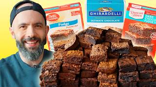 Blind Taste Test Boxed Brownie Mix  Ranked with Babish [upl. by Gonroff]