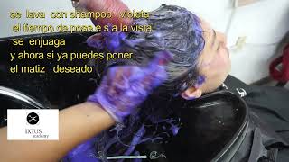 👉 Como Matizar tu cabello con SHAMPOO MORADO 😜 [upl. by Natsirhc]