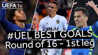 WILLIAN RODRIGO MILIK UEL BEST GOALS Round of 16  1st Leg [upl. by Jeraldine]