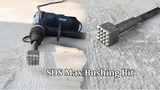 SDS max concrete bush head hammer chisel for concrete and stone drilling [upl. by Bendicty]