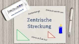 Zentrische Streckung mit negativem Streckungsfaktor k  Einfach Easy  Mathe [upl. by Assinna]