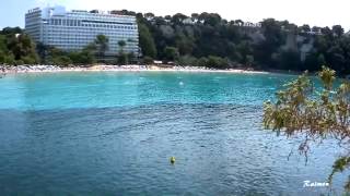 Fortificacion nido de ametralladora en la cala Galdana  Menorca  islas Baleares [upl. by Aserehs]