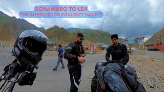 RIDING TO LEH ON INTERCEPTOR  SONAMARG TO LEH  KTM 390 ADVENTURE  DAY 2 [upl. by Benzel]