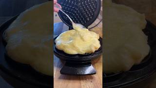 Waffled SOUFFLÉ OMELETTE shorts shortsfeed shortsvideo viral [upl. by Burhans]