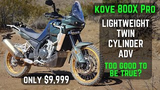 Kove 800X Pro Review  The Lightweight Unicorn Adventure Bike [upl. by Naejeillib]