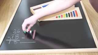 Restas llevando con Regletas de Cuisenaire [upl. by Harpole]