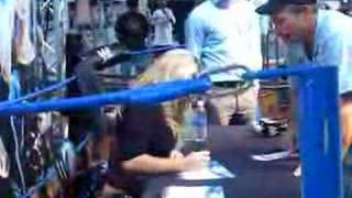 WWE Jillian Hall signing autographs Nashville TN 31608 [upl. by Norvol]