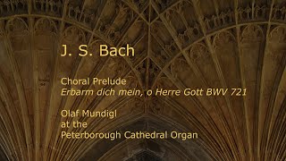 J S Bach  Chorale Prelude quotErbarm dich mein o Herre Gottquot BWV721 [upl. by Peck]