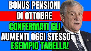 Pensioni di Ottobre Aumenti Confermati e Nuovi Importi per Ogni Fascia [upl. by Duthie]