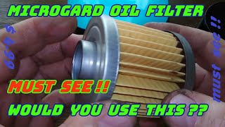 Microgard Oil Filter Cut Open MGL57530 [upl. by Neeron]