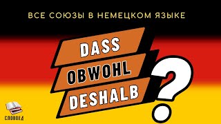 ВСЕ СОЮЗЫ В НЕМЕЦКОМ Konjunktionen  Полный Обзор с Примерами Немецкий для начинающих [upl. by Nnaeirelav]