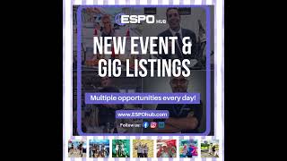 ESPO Hub has NEW Events and Gigs listed Apply Direct Get paid direct event gig eventjobs [upl. by Maurili]