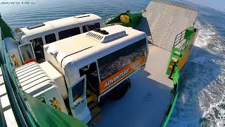 Ferry ride from Rainbow beach to Kgari Fraser Island [upl. by Sasnak]