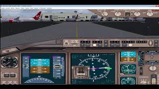 FS2004 Landing into Heathrow  cockpit view [upl. by Latonia195]