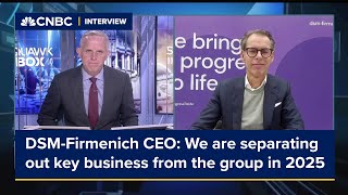 DSMFirmenich CEO We are separating out key business from the group in 2025 [upl. by Yztim]