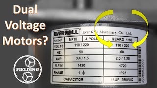 Dual Voltage Motors How They Work And Wiring Them Without The Wire Labels 059 [upl. by Aihseken]