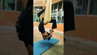 Aerial yoga yoga aerialvideo fitness exercise [upl. by Lyrahc29]