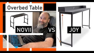 Height Adjustable Overbed Table Comparison and Review NOVII vs JOY RV Space Saving Solution WIN [upl. by Anitneuq39]