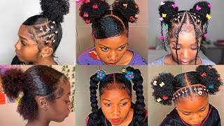 💖💦elegant SLAYED 4C4B HAIRSTYLES  SLAYED EDGES 🩵 💅🏼 🤎 [upl. by Bryce]