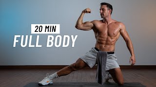 20 Min Full Body Workout  Build Strength amp Burn Fat No Equipment  No Jumping [upl. by Letsirk]