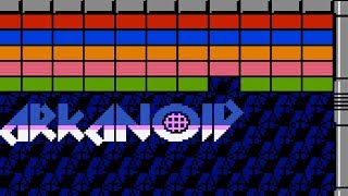 Arkanoid NES video game port  full game session for 1 Player 👽🗿🎮 [upl. by Nosyt]