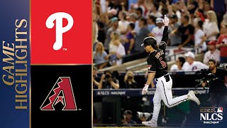 Phillies vs Dbacks NLCS Game 4 Highlights 102023  MLB Highlights [upl. by Amalbena299]