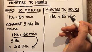 HOW TO CONVERT HOURS TO MINUTES AND MINUTES TO HOURS [upl. by Ellenrahc]