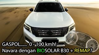 NISSAN NAVARA NP300 D23 0  100 kmh ACCELERATION on BIOSOLAR B30  REMAP PERFORMANCE UPGRADE MODS [upl. by Zsazsa]