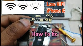 Fix Low and Weak WiFi iPhone 6 iOS [upl. by Llerej]