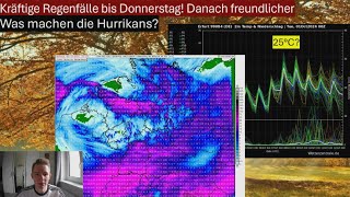 Lokal DAUERREGEN und kleine ÜBERFLUTUNGEN bis Donnerstag  Danach kurz WÄRMER [upl. by Teryl]