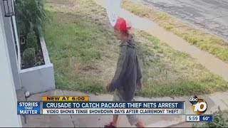 Homeowner relentless in catching package thief [upl. by Beitz]