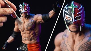 Sculpting REY MYSTERIO  619  WWE [upl. by Naujal]