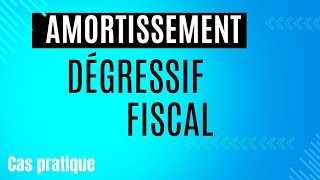 AMORTISSEMENT FISCAL  exercices corrigés [upl. by Eldwin663]