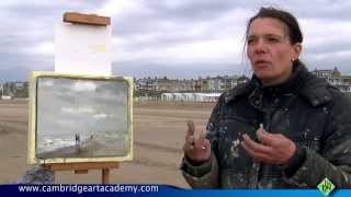 Seascape demonstration in oils by artist Roos Schuring [upl. by Miller969]