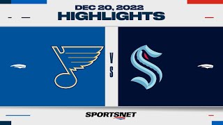 NHL Highlights  Blues vs Kraken  December 20 2022 [upl. by Inoliel]