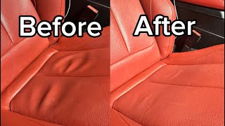 How To Fix Stretched Leather On Car Seats 10 Mins Max [upl. by Tjon]